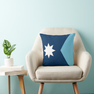 Coussin Le nouveau drapeau de l'État du Minnesota (redesig