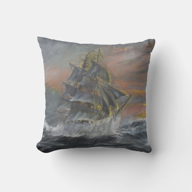 Coussin Le nova de Terra dirige dans Gale une aube féroce (Recto)