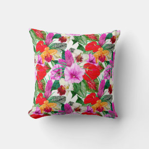 Coussin Le paradis côtier fleurit