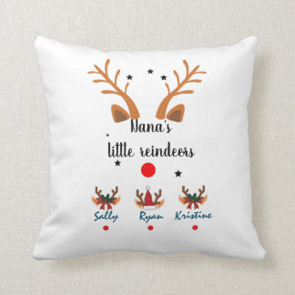 Coussin Le petit renne de Nana customisé 