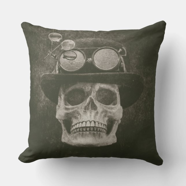 Coussin Le pied froid du squelette (Recto)