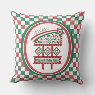 Coussin Le plus grand marquee de fête d'anniversaire au mo