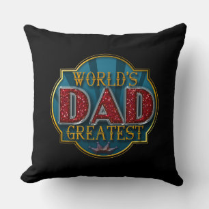 Coussin Le plus grand papa du monde FÊTE DES PÈRES