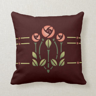 Coussin Le pochoir rose de Glasgow choisissent votre