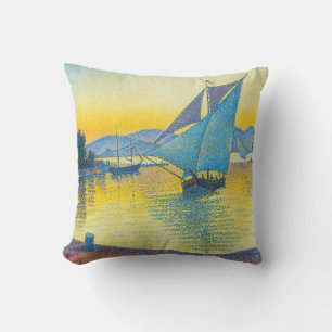 Coussin Le port au coucher du soleil, Signac