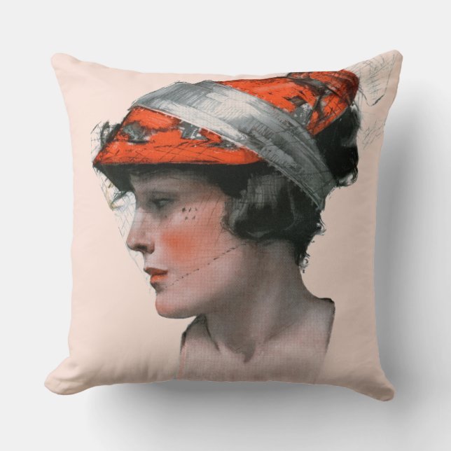 Coussin Le profil de la femme (Recto)