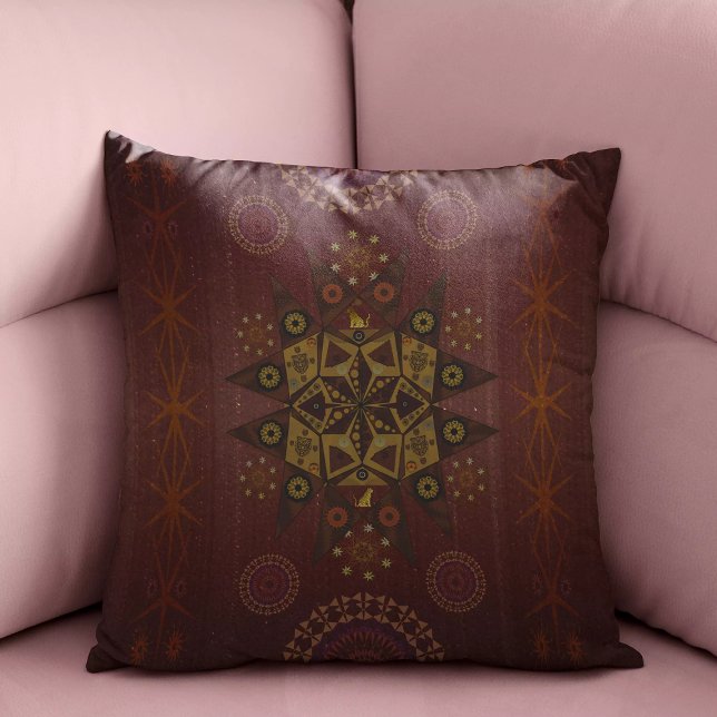 Coussin Le protecteur de la justice de Geo tantrum mandala (Créateur téléchargé)