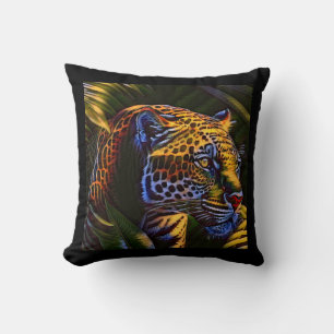 Coussin Le puissant Jaguar, un prédateur de la jungle