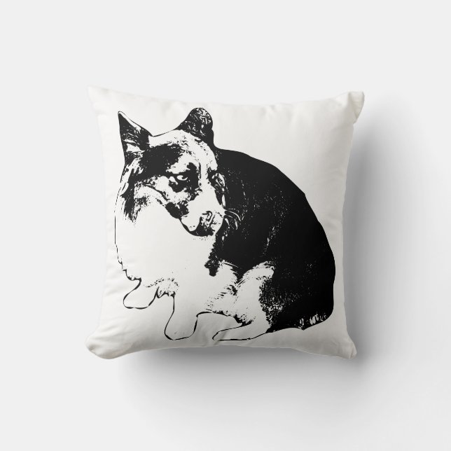 Coussin Le regard de Hearthside Sitter (Recto)