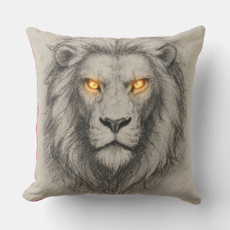 Coussin Le Roi de la Jungle - yeux brillants
