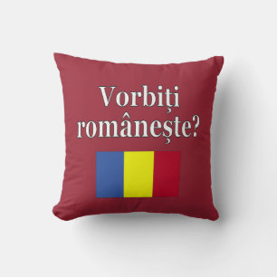 Coussin Le Romanian Do You Speak ? Flag