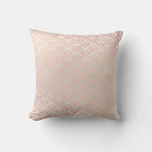 Coussin Le rose mesure les coquillages gris blancs de la