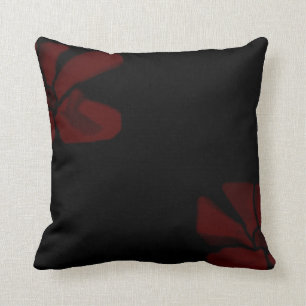 Coussin Le rouge fleurit le carreau