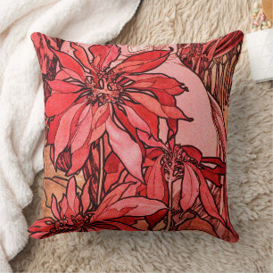 Coussin Le rubis d'Alphonse Mucha