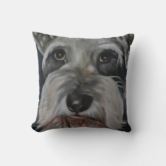 Coussin Le Schnauzer - carreau (Recto)