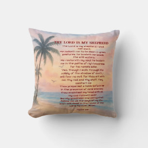 Coussin Le Seigneur Est Mon Berger Psaume 23 Sunset Beach 