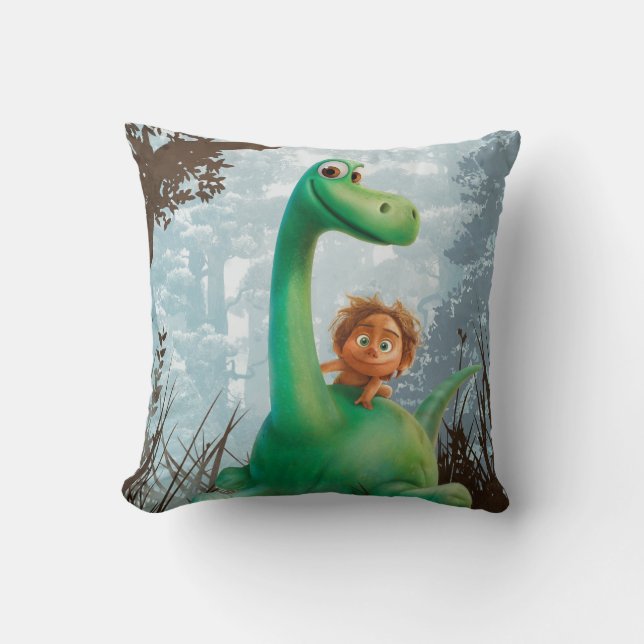 Coussin Le Spot Et L'Arlo À Travers La Forêt (Recto)