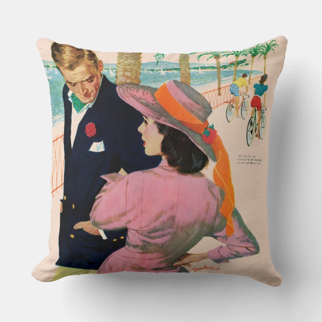 Coussin Le Stategy de l'amour (Recto)