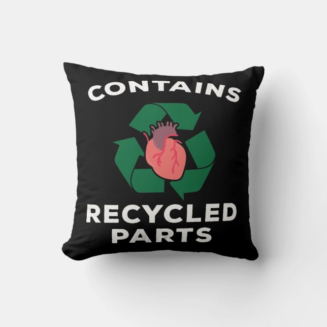 Coussin Le survivant de la chirurgie cardiaque contourne l (Recto)