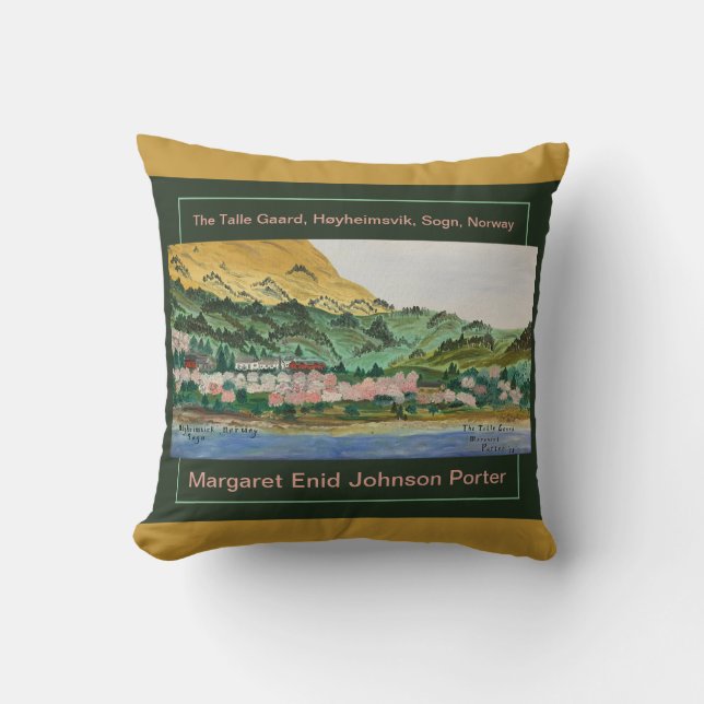 Coussin Le Talle Gaard (La Ferme Talla) 78 MEJP (Recto)