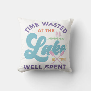Coussin Le Temps Au Lac Est Bien Passé