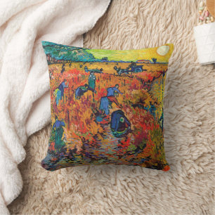 Coussin Le vignoble rouge de Van Gogh