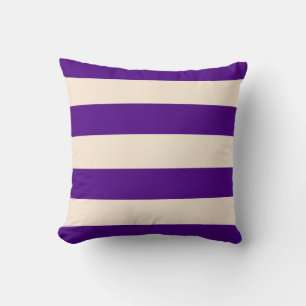 Coussin Le violet de l'indigo et les traces blanches antiq