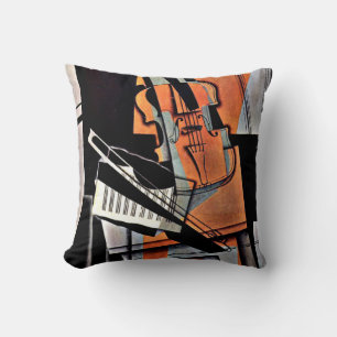 Coussin Le Violon - Peinture Abstraite de William Harnett