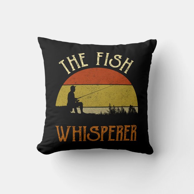 Coussin Le Whisperer aux poissons (Recto)