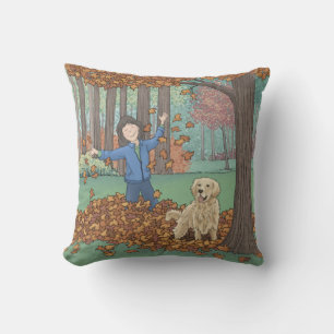 Coussin Leaves d'automne Jeu d'oreiller