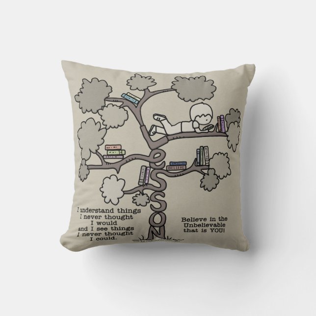 Coussin Leçons apprises (Recto)