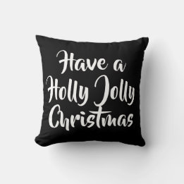 Coussin L'Écriture A UN HOLLY JOLLY CHRISTMAS |