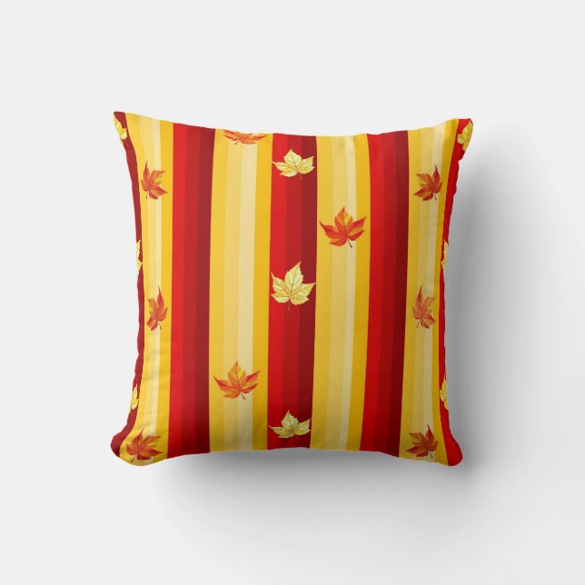 Coussin Lecteur de feuilles d'automne (Recto)