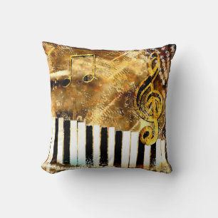 Coussin Lecteur de grunge musicale PIllow