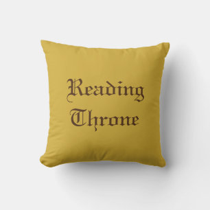 Coussin Lecteur de jetons de livres classique couleur or