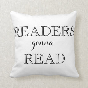 Coussin Lecteurs allant lire le carreau