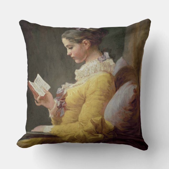 Coussin Lecture de jeune fille, c.1776 (Recto)