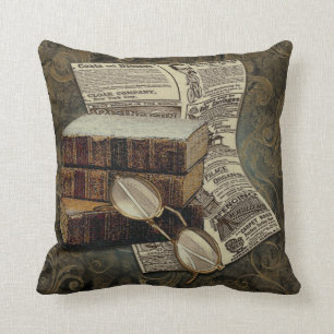 Coussin Lecture vintage