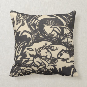 Coussin Légende animale Tierlegende de Franz Marc  