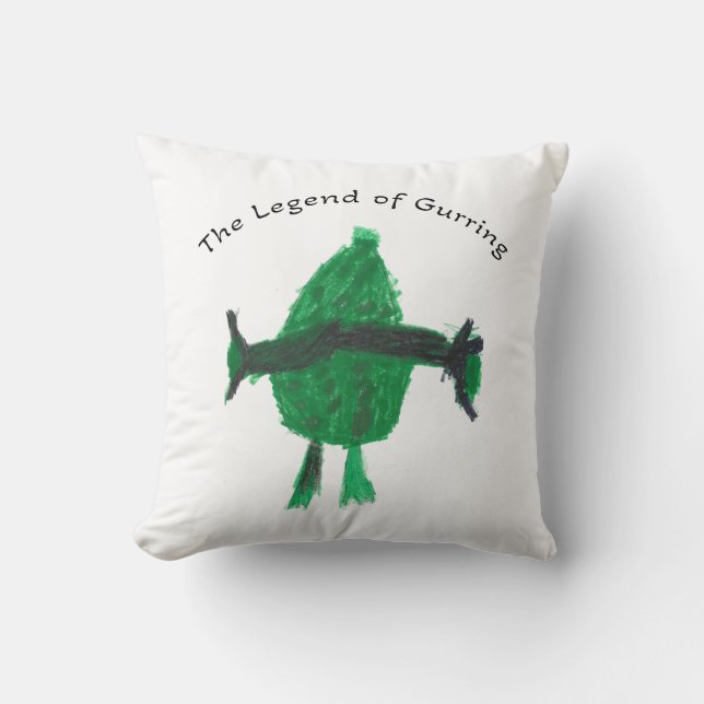 Coussin Légende de l'oreiller à lancer de l'enfant Gurring (Recto)