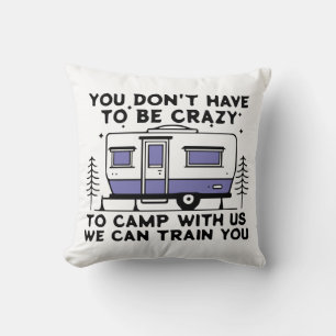Coussin Légende du camping depuis toujours