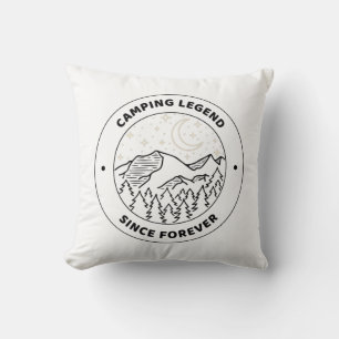 Coussin Légende du camping depuis toujours