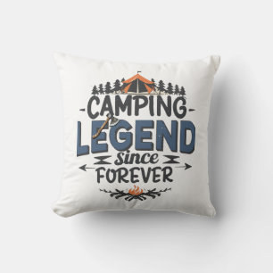 Coussin Légende du camping depuis toujours