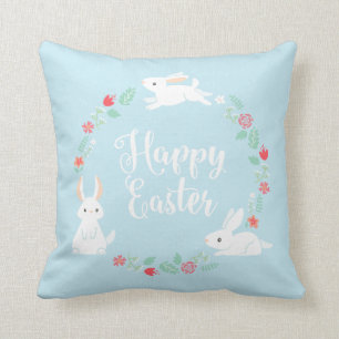 Coussin L'Élégant Bunny de Pâques  Lancer l'oreiller