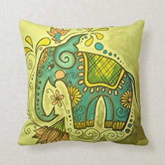 Coussin L'éléphant bleu