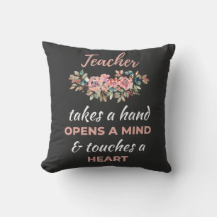 Coussin L'Enseignant Prend Une Main Ouvre Un Esprit