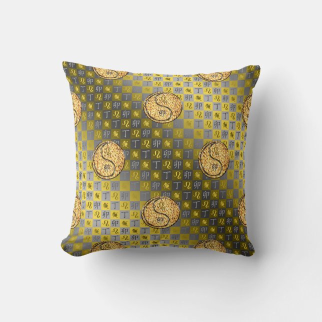 Coussin Léo & Lapin de feu (Recto)