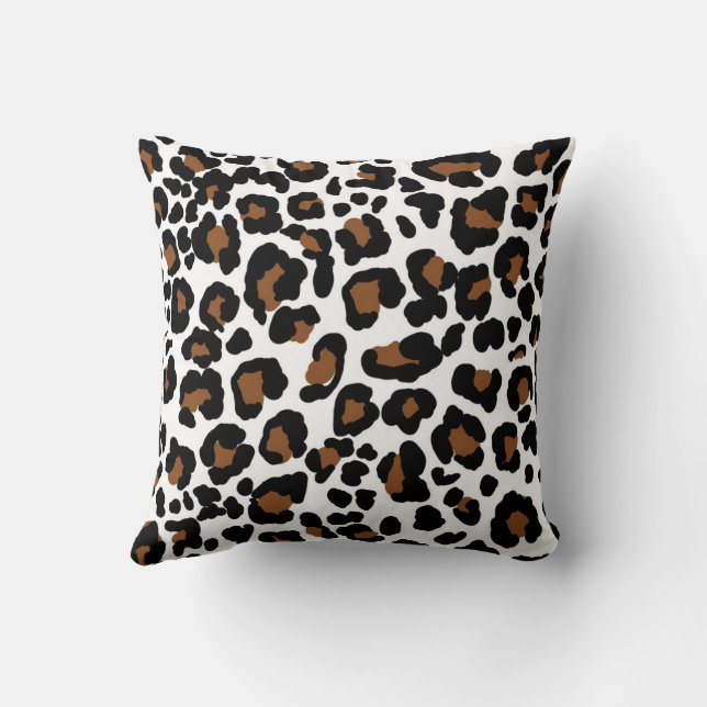 Coussin Leopard Big Cat Fur Motif Imprimer (Verso)