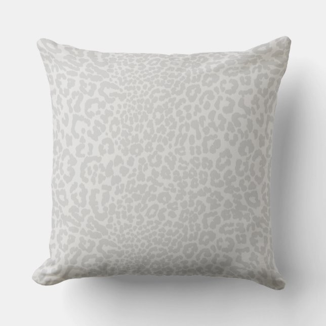Coussin Léopard des neiges (Recto)