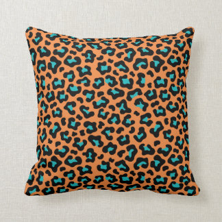 Coussin Leopard (Orange foncé)